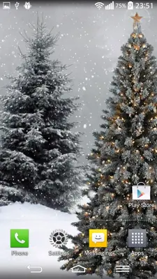 Snowfall Live Wallpaper android App screenshot 3